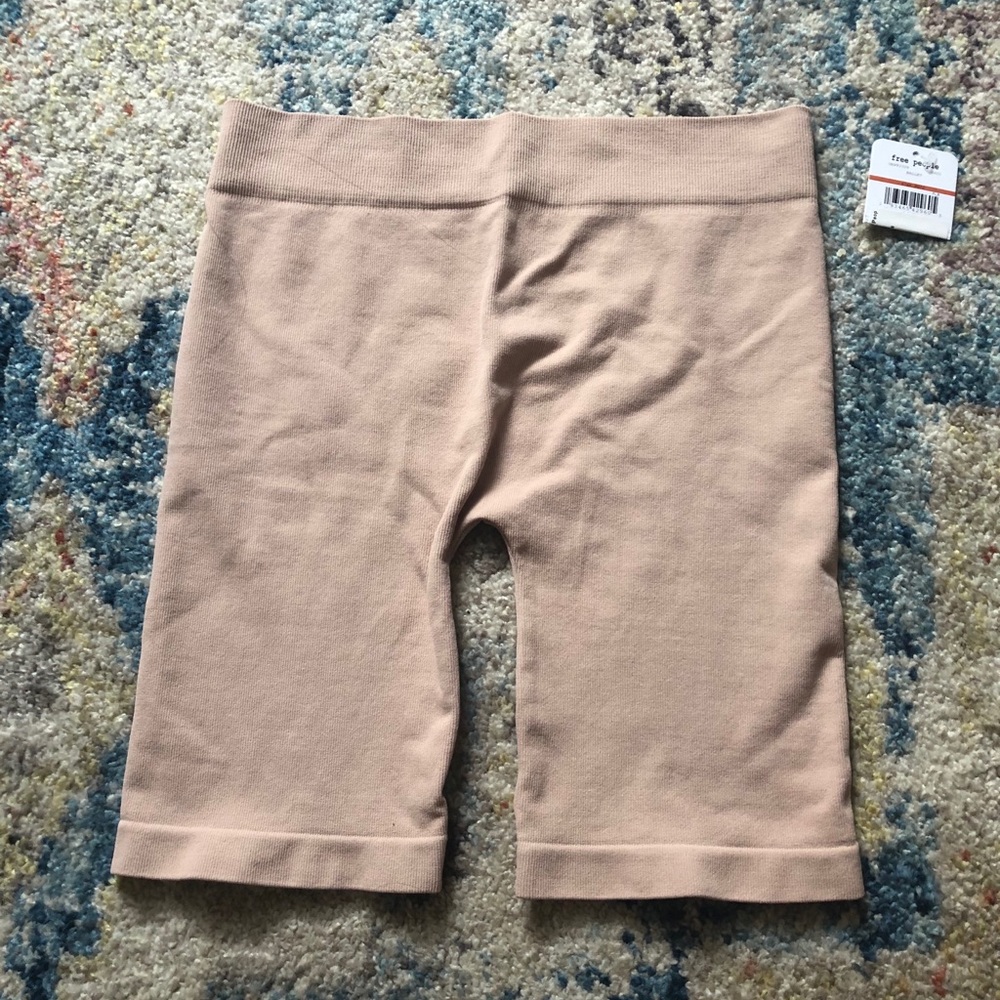 Free People Seamless Rib Bike Short Ballet XS/S